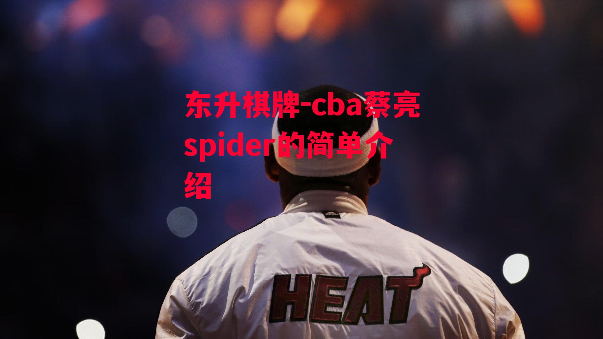 cba蔡亮spider的简单介绍